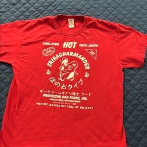 Red Sriracharmander Graphic T-Shirt